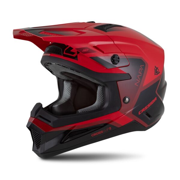 Helmet Cross Cup 2 Napa, CASSIDA (red pearl/purple/black) 2025