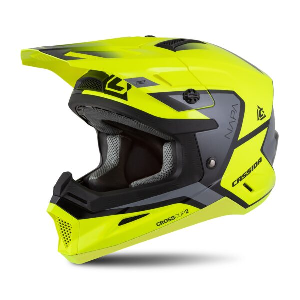 Helmet Cross Cup 2 Napa, CASSIDA (yellow fluo/black/gray pearl) 2025