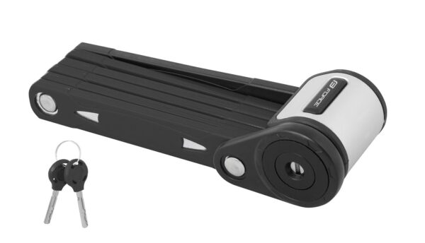 Zámek F Fold skládací 80 cm, 6 článků, černý+držák