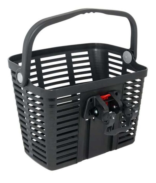Plastic handlebar basket KLICK FIX, black